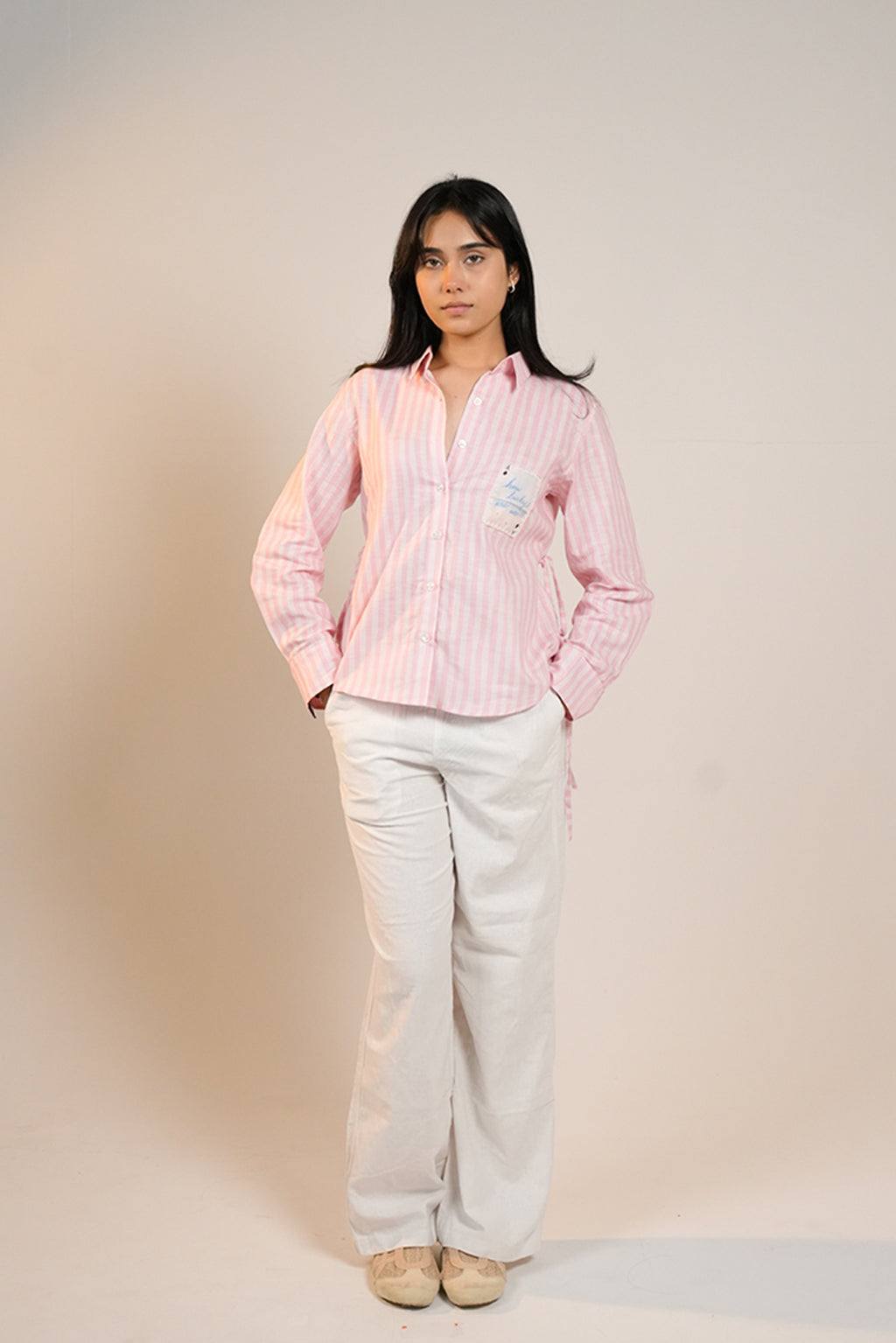 Blush Pink Stripe Shirt