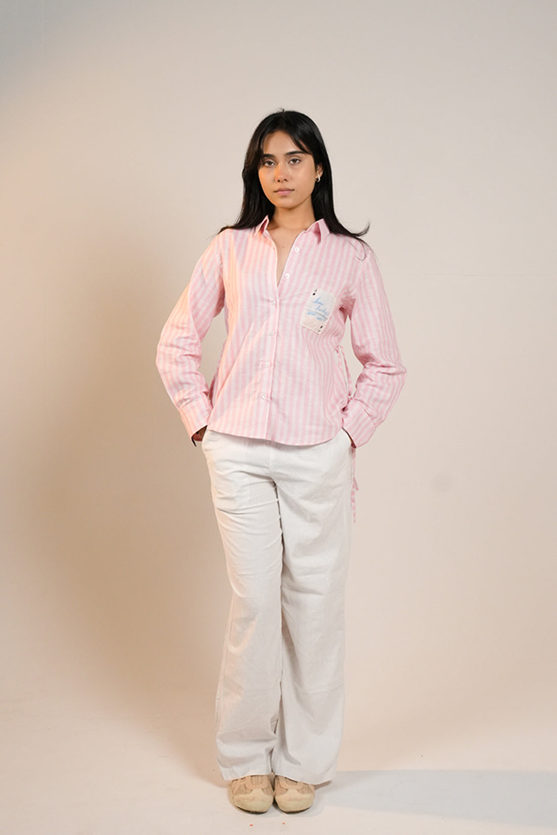 Blush Pink Stripe Shirt