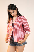 Berry Pink Stripe Shirt