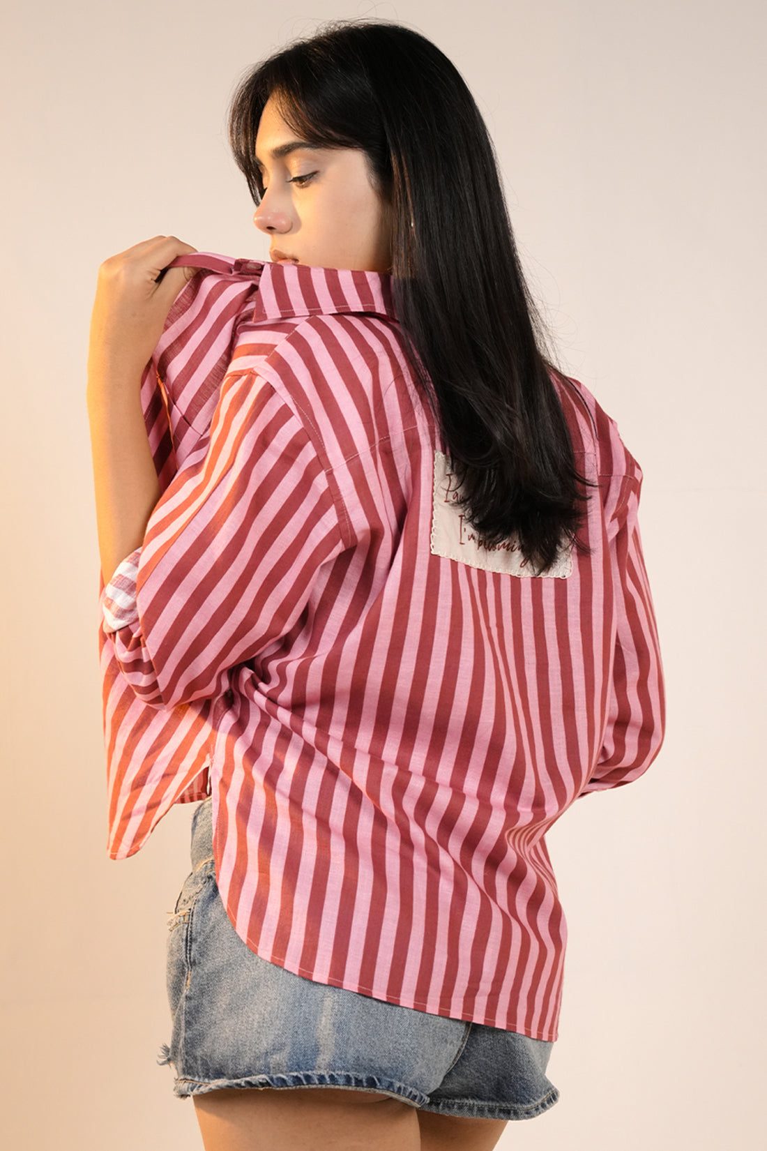 Berry Pink Stripe Shirt