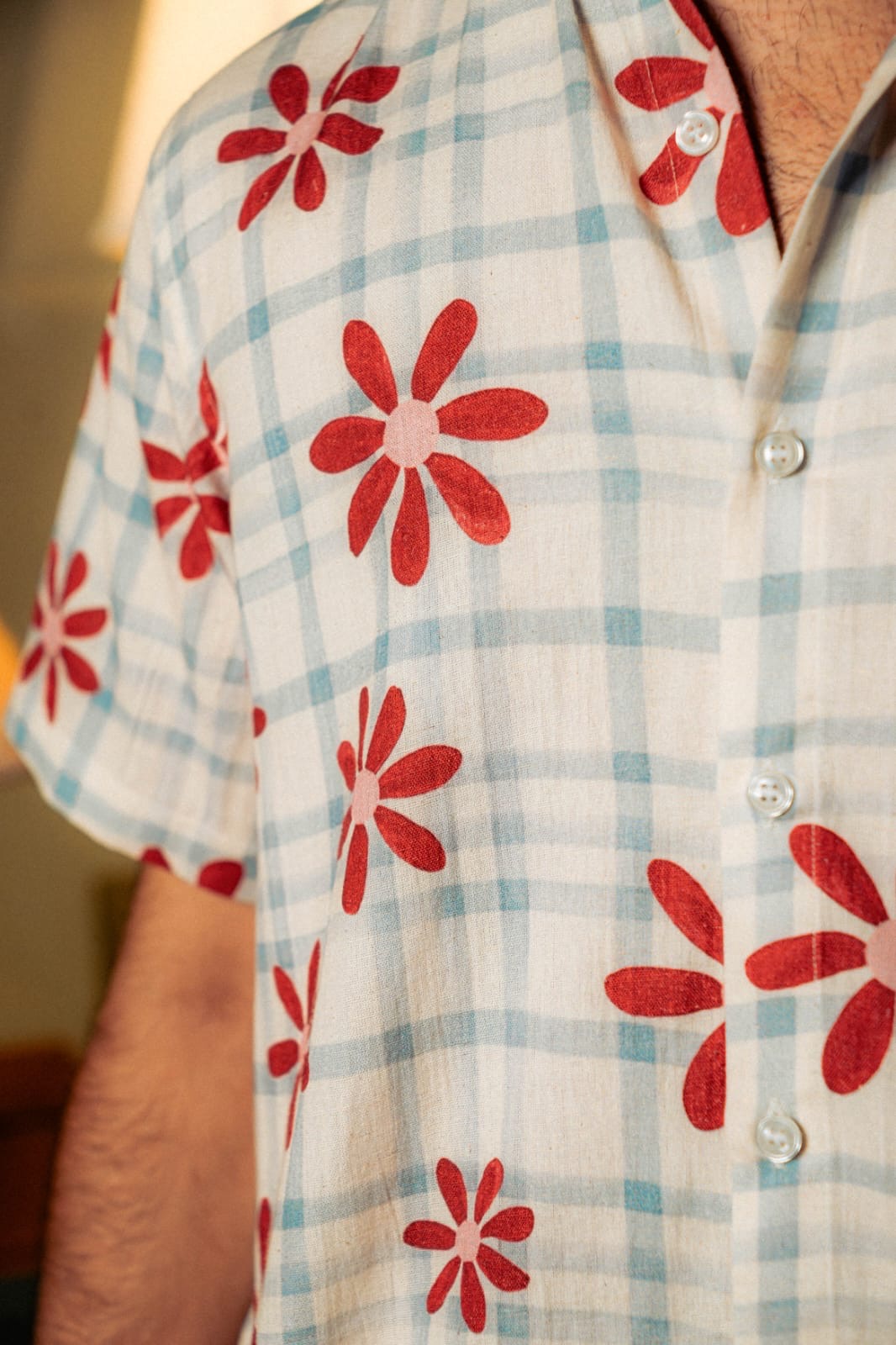 Off-White Floral Check Shirt