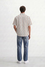 Beige Heart Motif Shirt